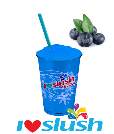 Blueberry Slush Ice Drink 